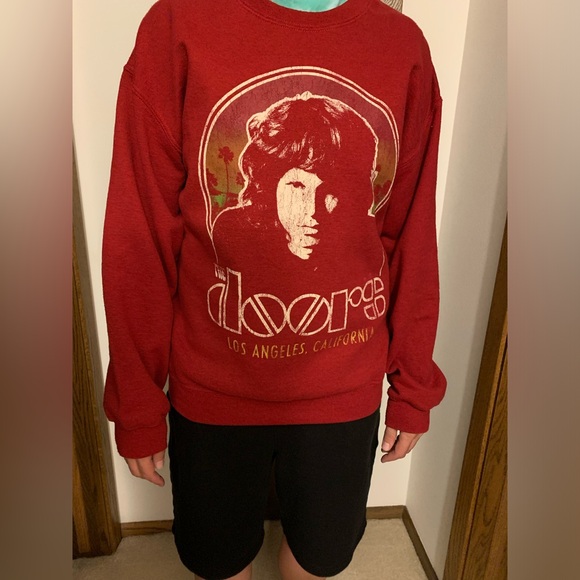 The Doors Red Graphic Sweatshirt in great condition white tag was cut out. - Picture 1 of 6
